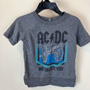 Gray Graphic AC/DC Kids Baby 12 mos T-Shirt